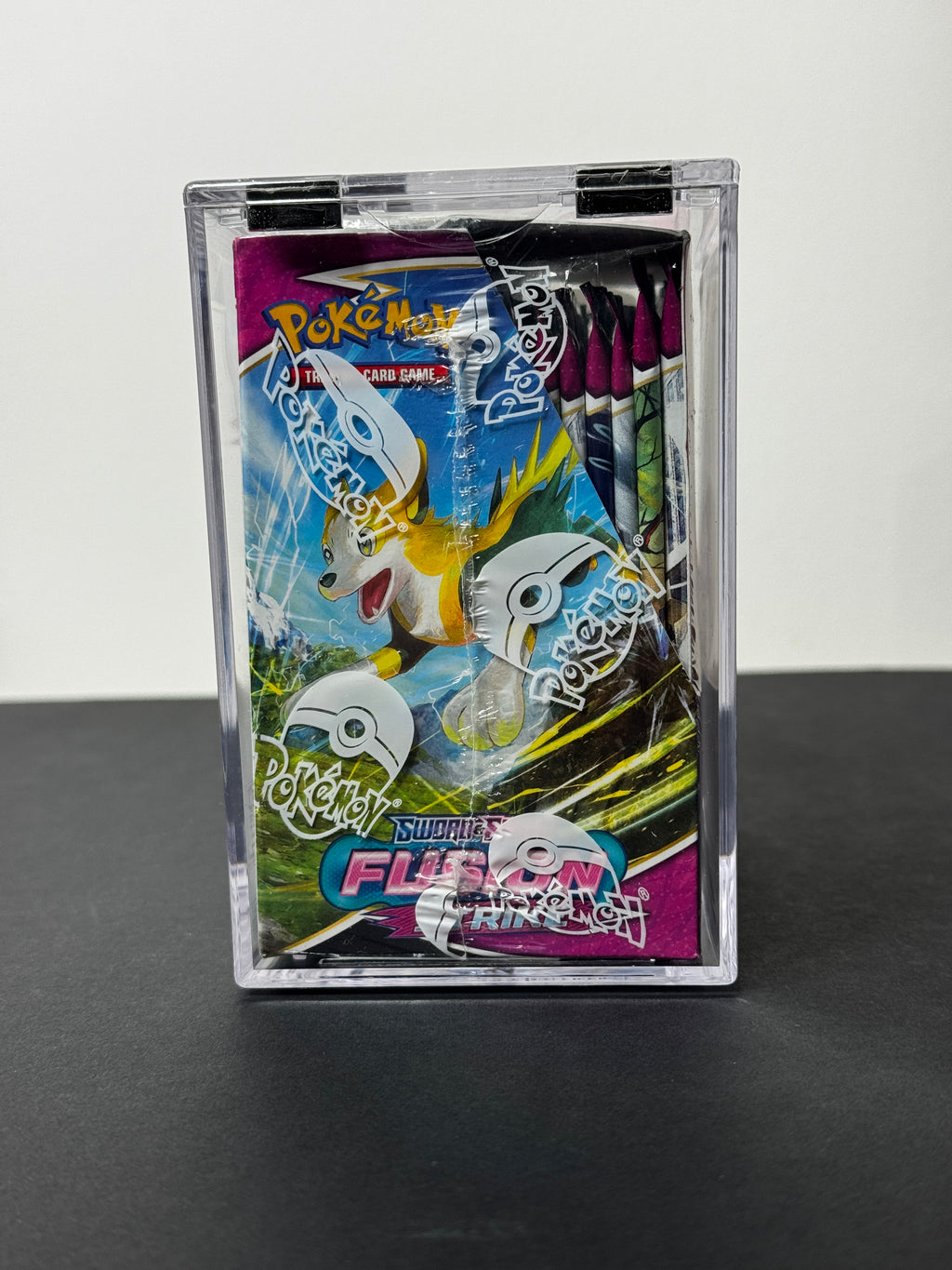 Sword & Shield Fusion Strike Sealed Booster Box + Acryllic Protection