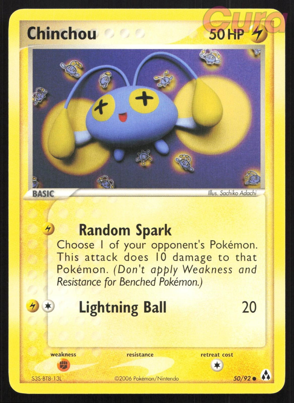50/92 Chinchou - Common - Legend Maker NM