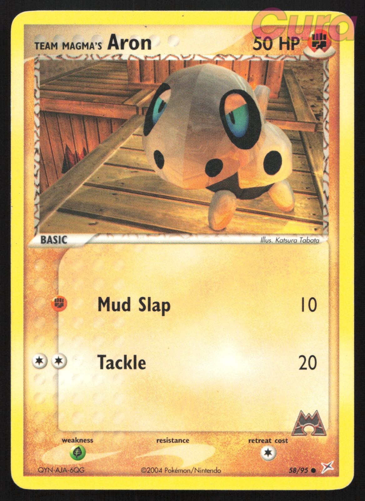 58/95 Team Magma's Aron - Common - Team Magma vs Team Aqua LP