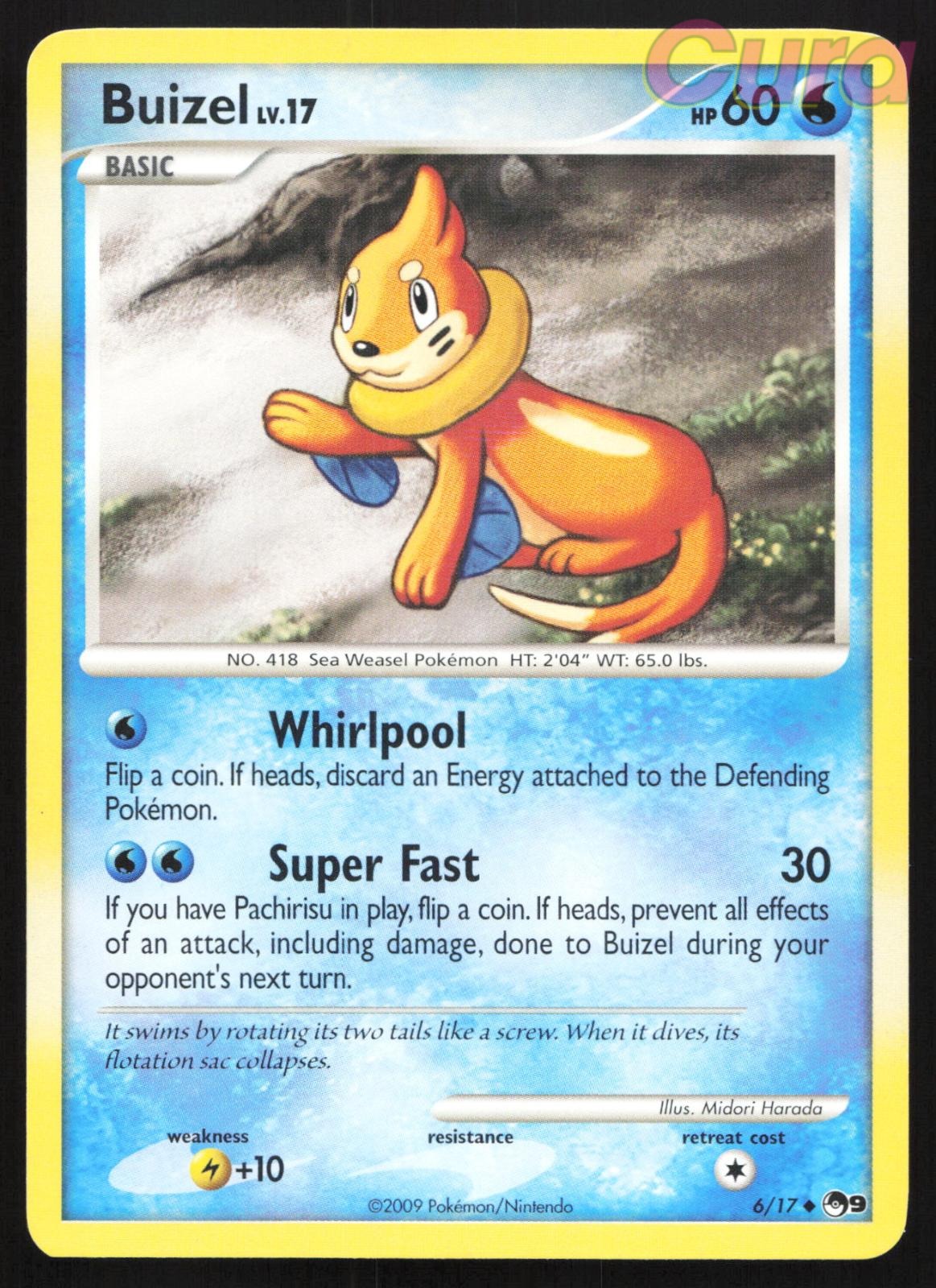 6/17 Buizel - Uncommon - POP Series 9 LP