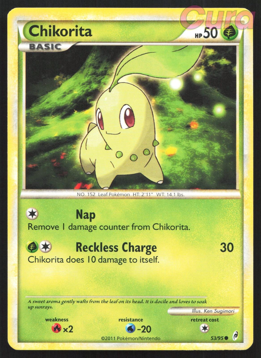 53/95 Chikorita - Common - Call of Legends LP