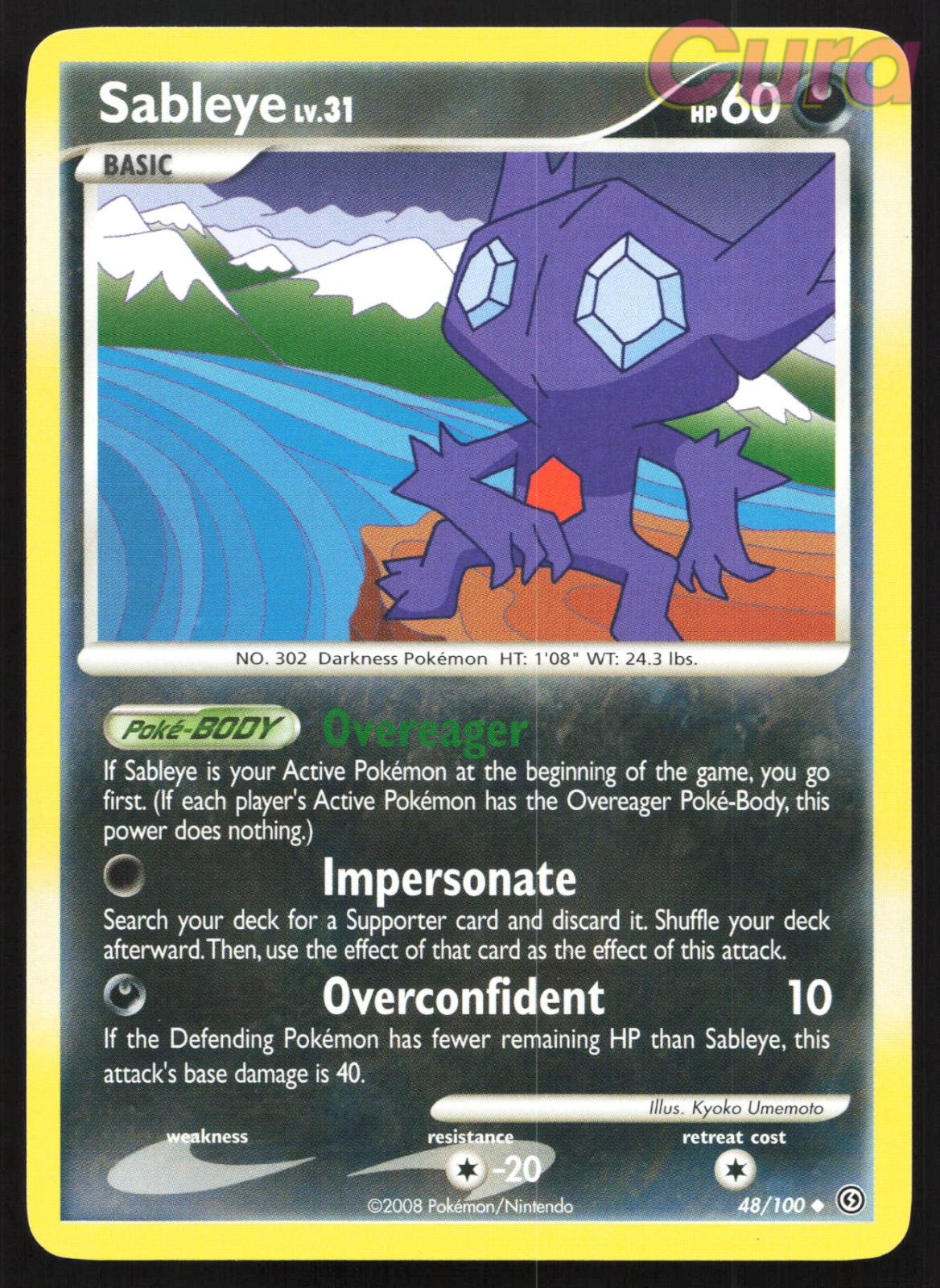 48/100 Sableye - Uncommon - Stormfront LP