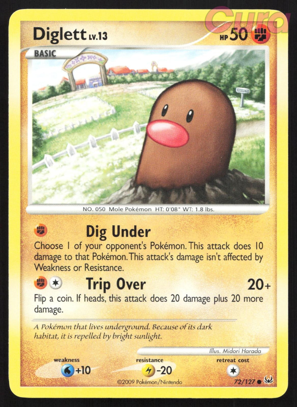 72/127 Diglett - Common - Platinum NM