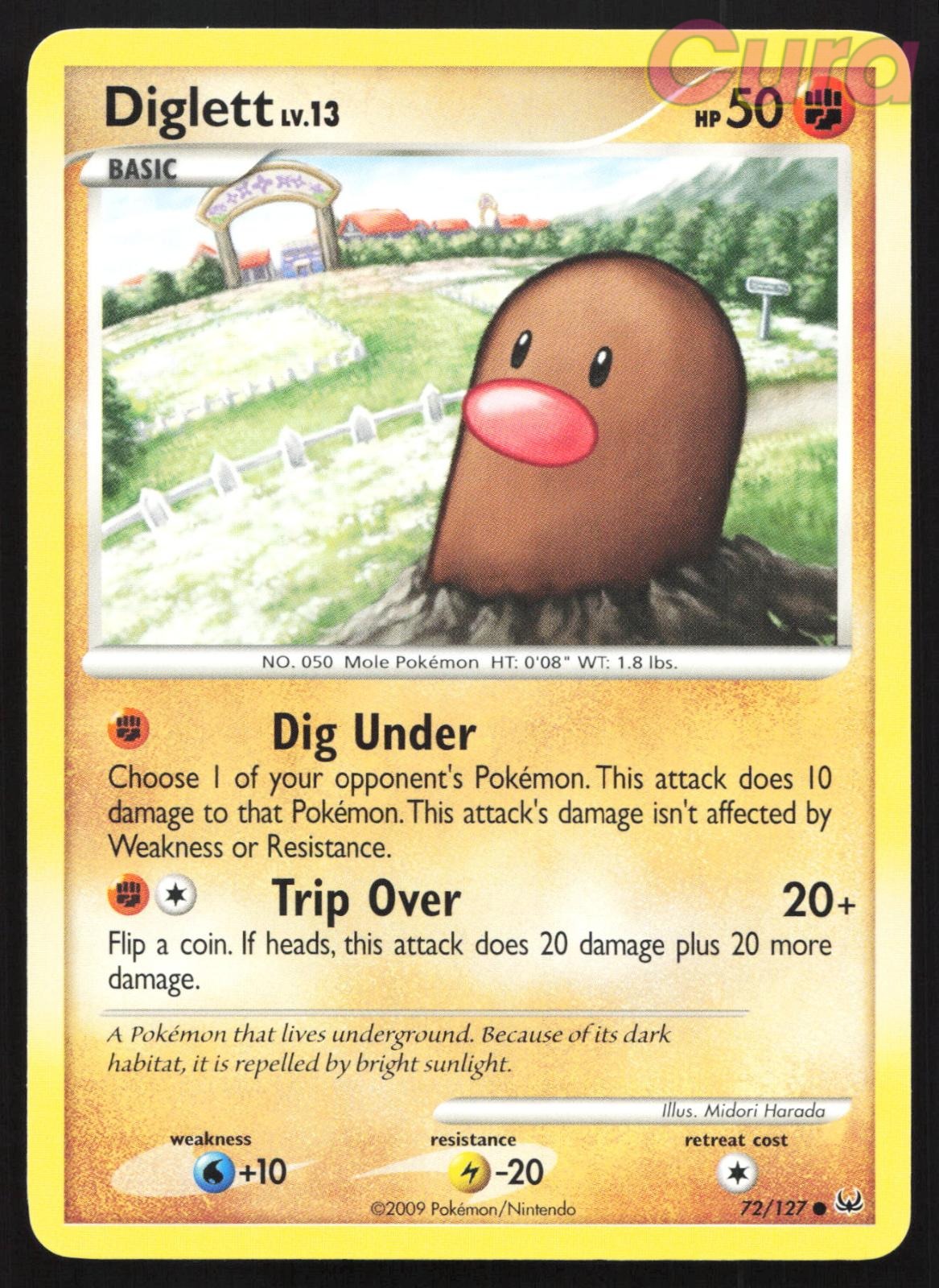 72/127 Diglett - Common - Platinum NM