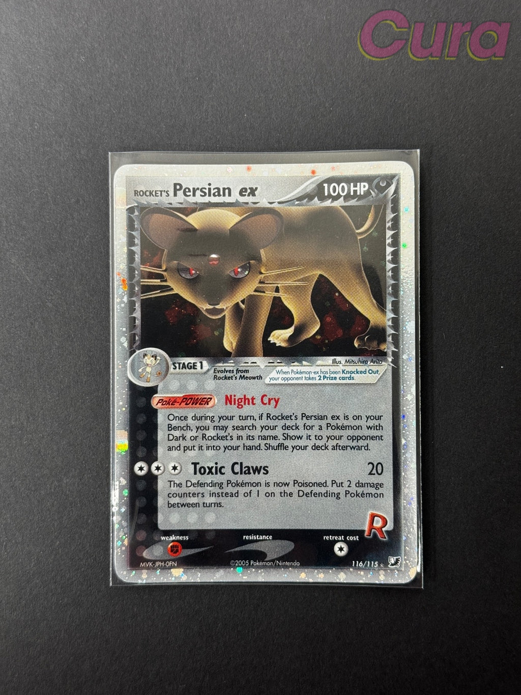 116 Rocket's Persian ex Holo - Secret Rare - Unseen Forces NM