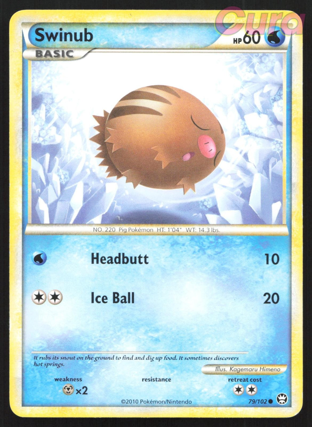 79/102 Swinub - Common - HGSS Triumphant MP
