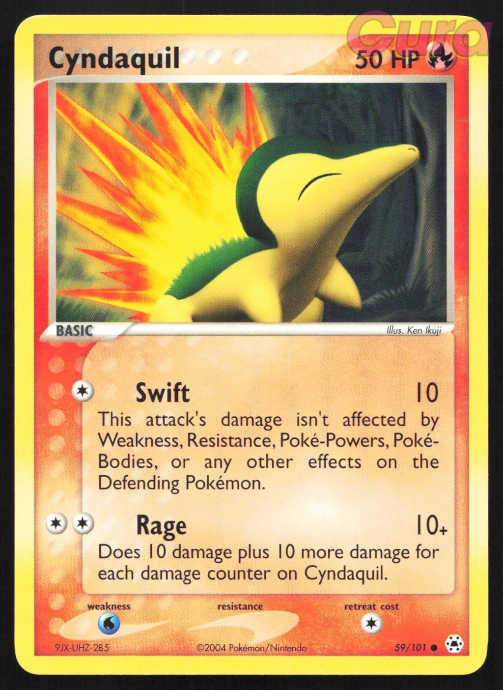 59/101 Cyndaquil - Common - Hidden Legends LP
