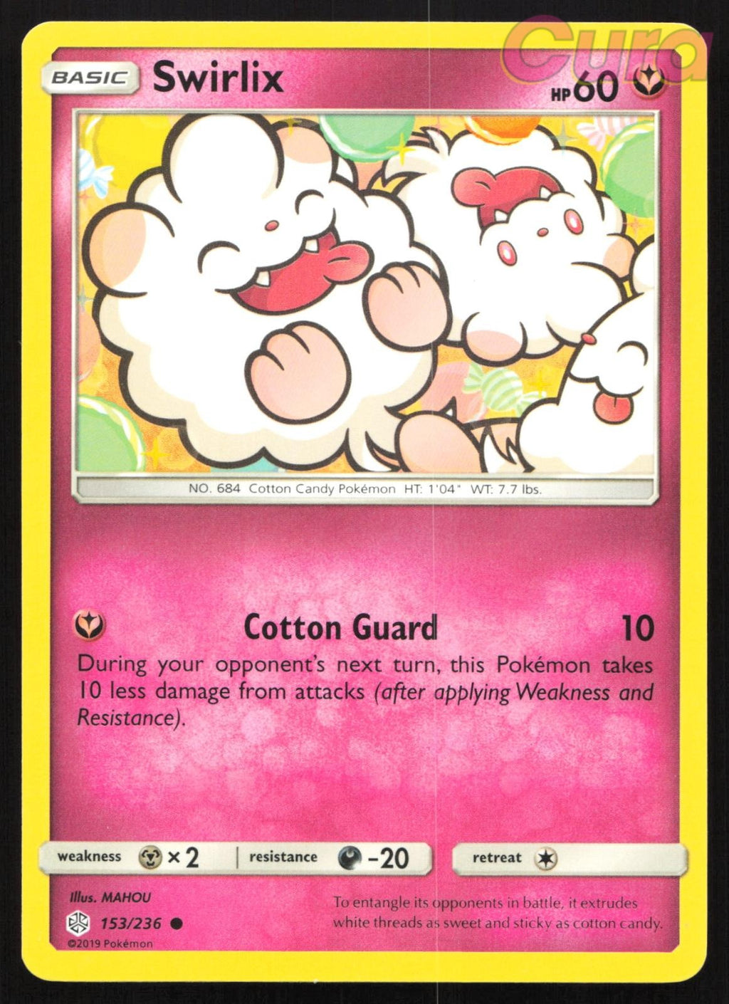 153/236 Swirlix - Common - Cosmic Eclipse NM