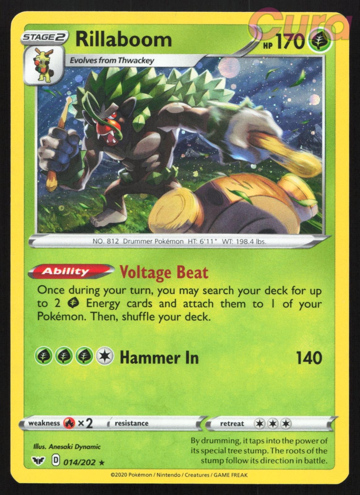 014/202 Rillaboom (Cosmos Holo) - Promo - Miscellaneous Cards & Products NM