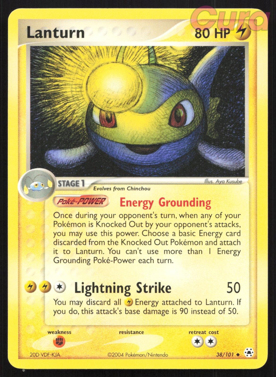 38/101 Lanturn - Uncommon - Hidden Legends NM