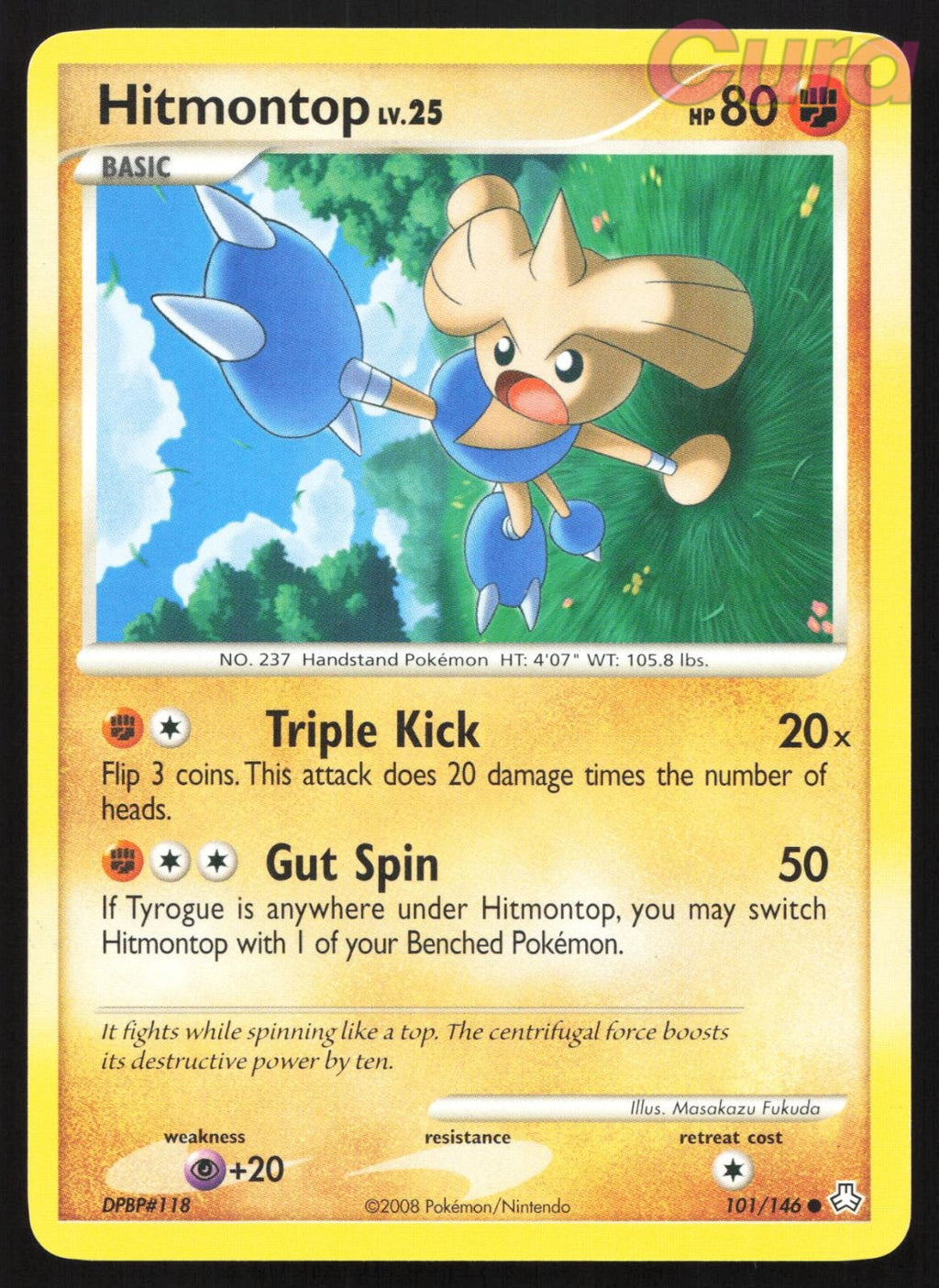101/146 Hitmontop - Common - Legends Awakened LP
