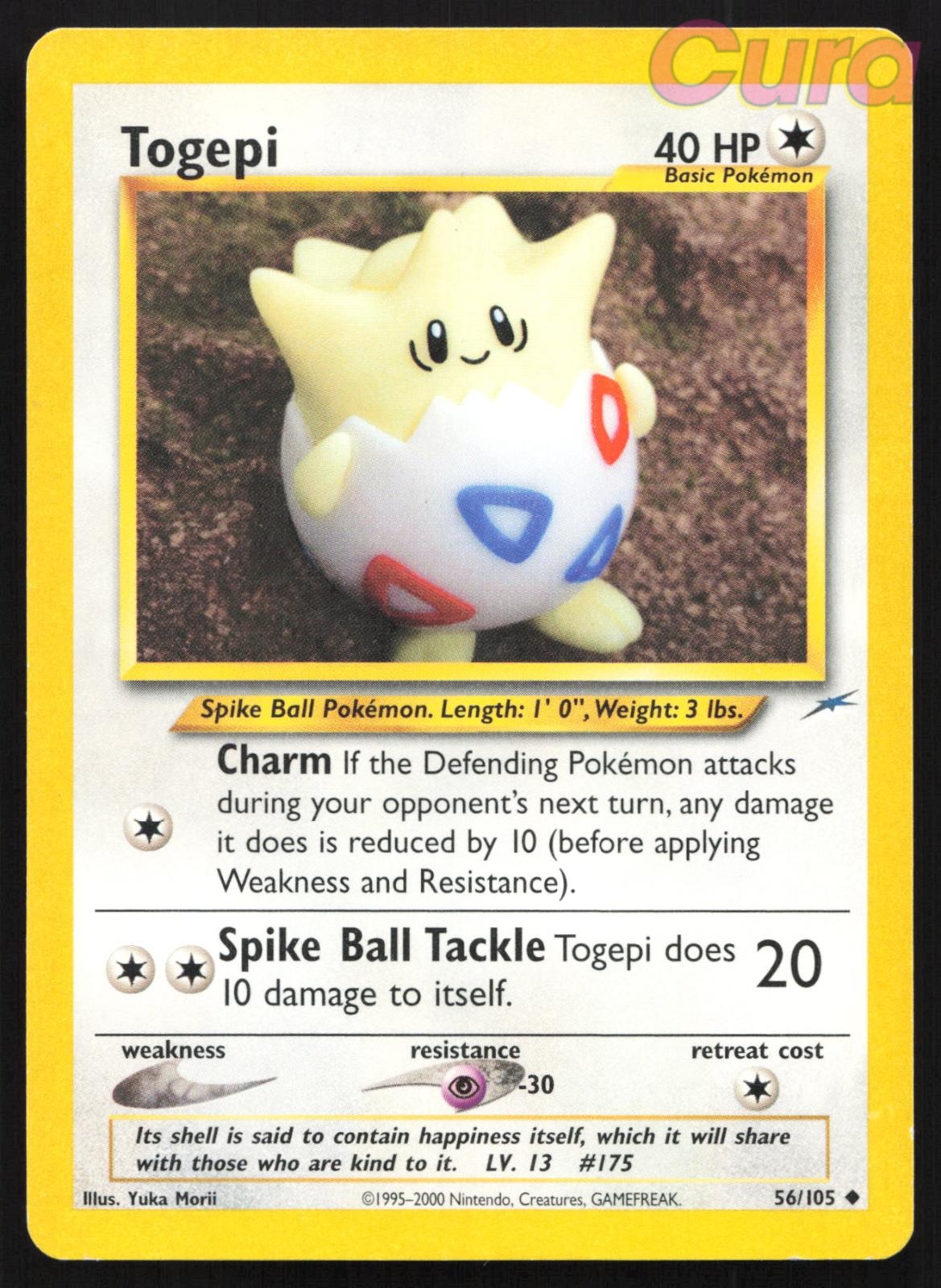 56/105 Togepi Unlimited - Uncommon - Neo Destiny NM
