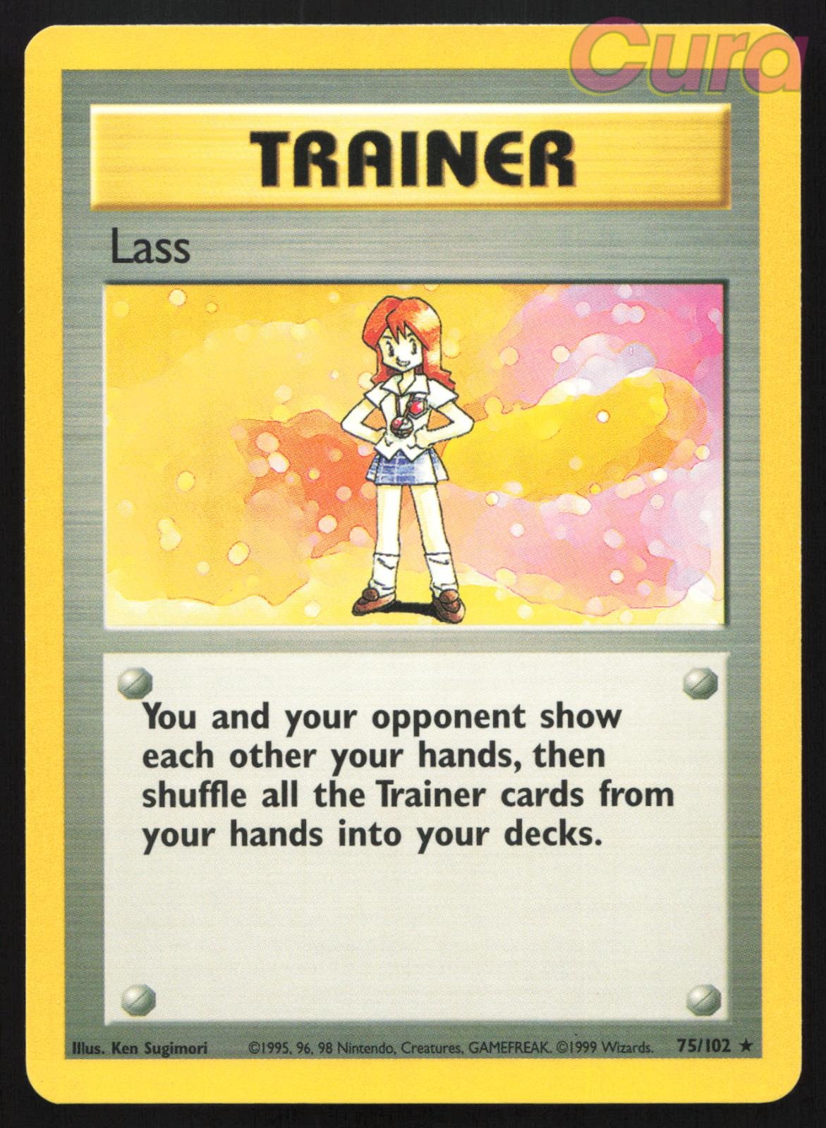 75/102 Lass - Rare - Base Set Unlimited LP