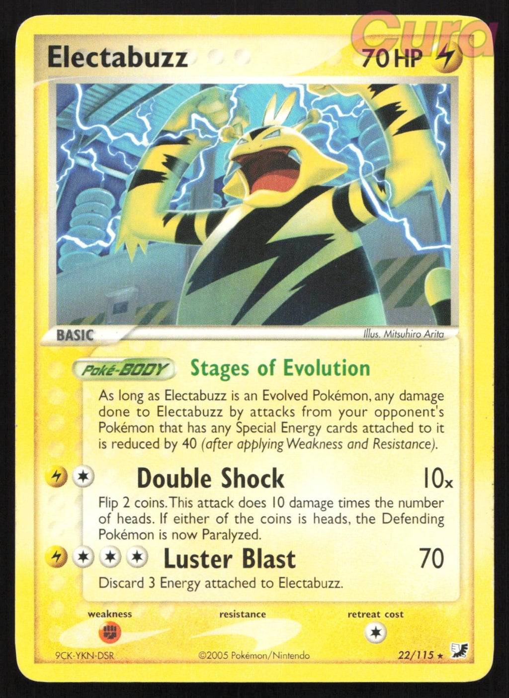 22/115 Electabuzz - Rare - Unseen Forces LP