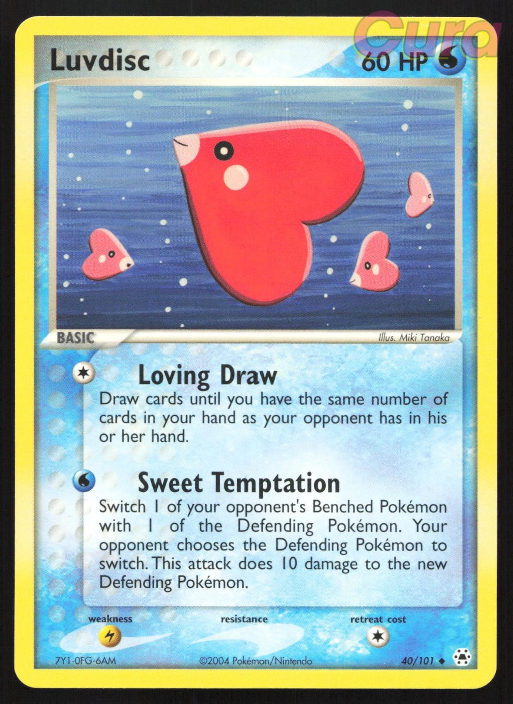 40/101 Luvdisc - Uncommon - Hidden Legends NM