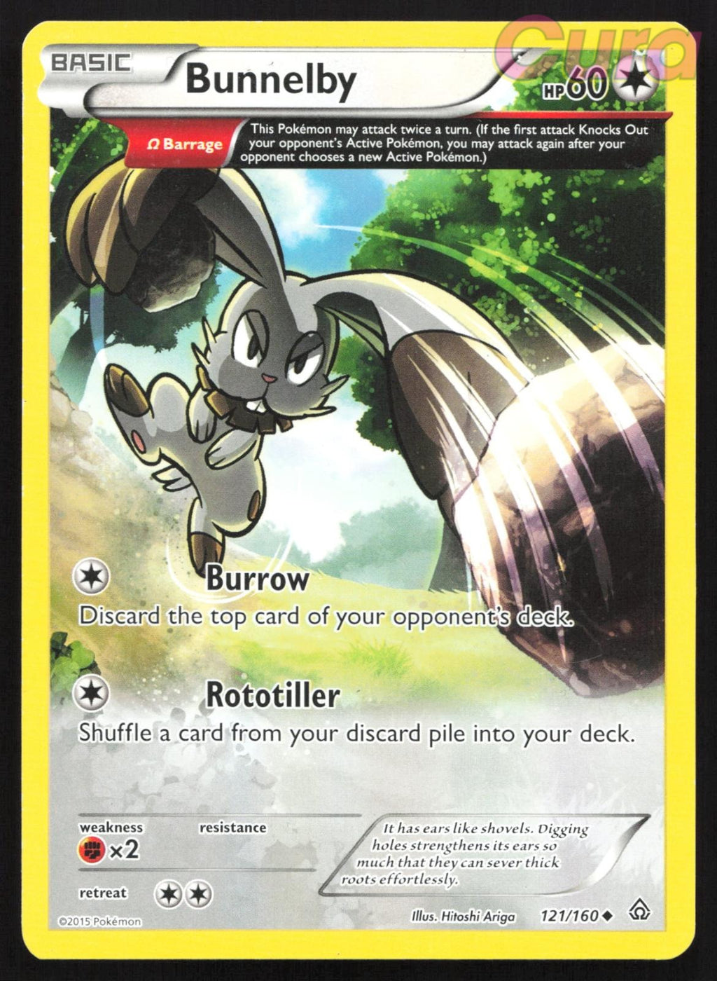 121/160 Bunnelby - Uncommon - Primal Clash MP