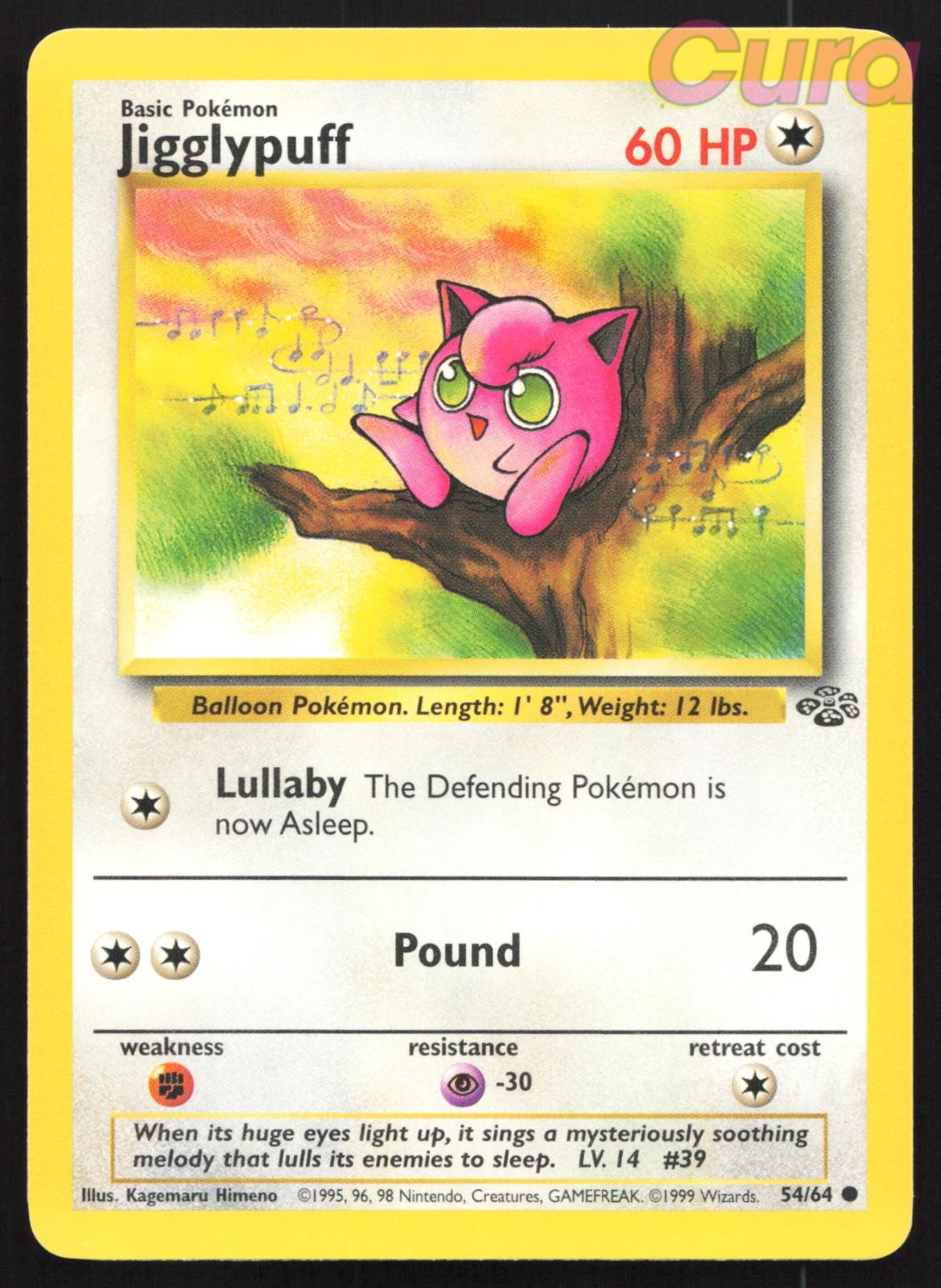 54/64 Jigglypuff Unlimited - Common - Jungle NM