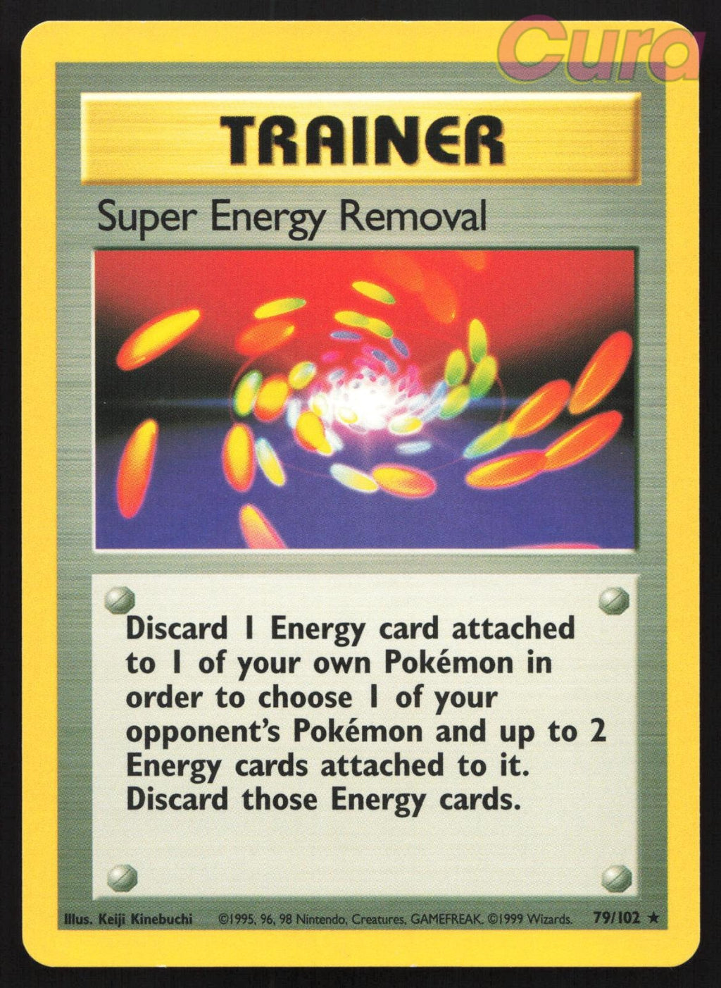 79/102 Super Energy Removal - Rare - Base Set Unlimited NM