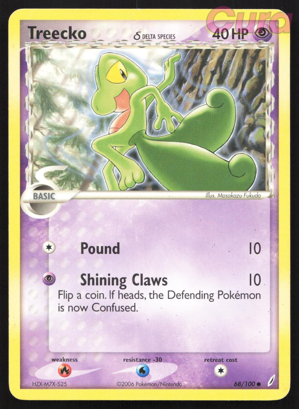 68/100 Treecko - Common - Crystal Guardians MP