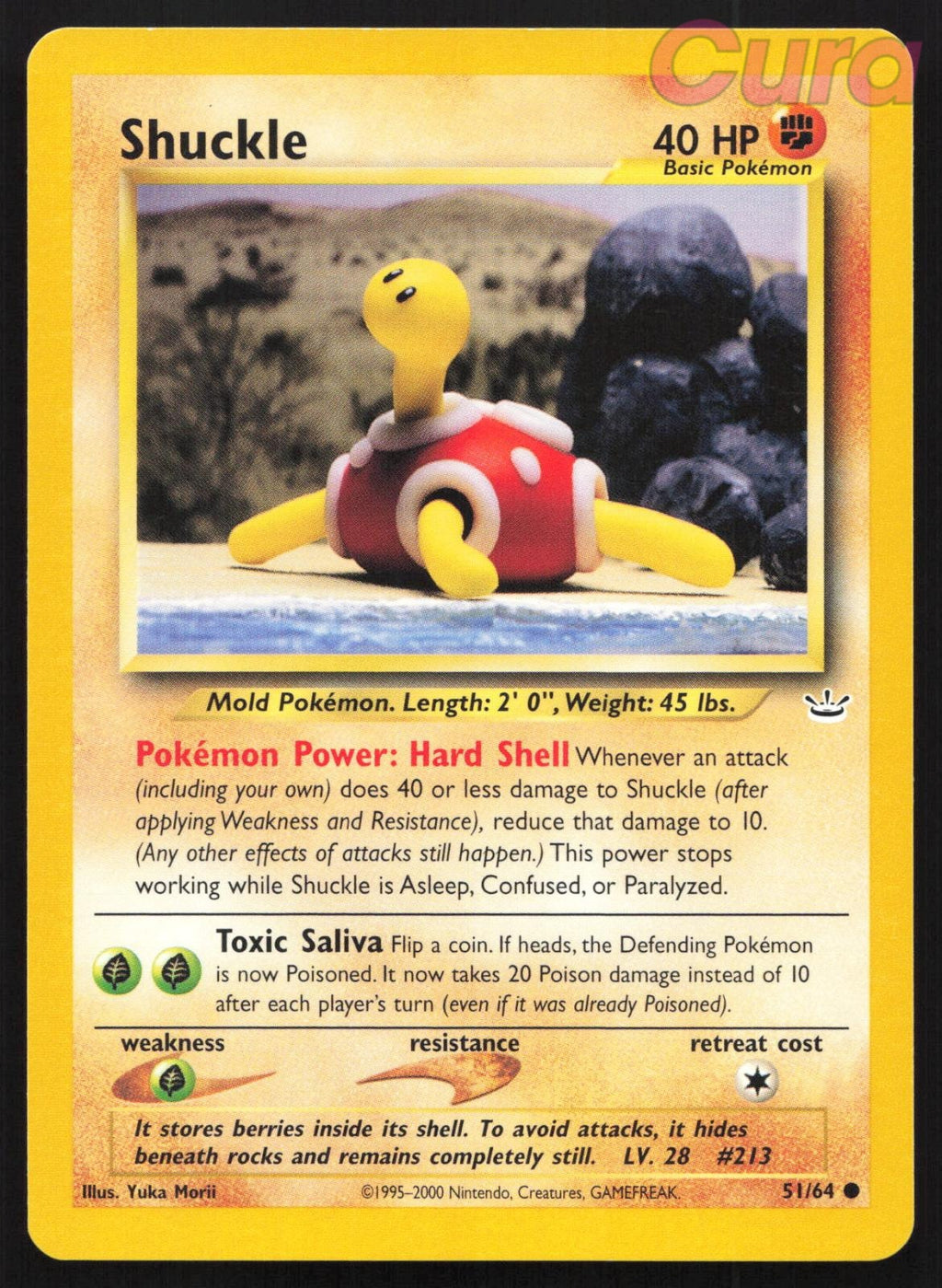 51/64 Shuckle Unlimited - Common - Neo Revelation NM