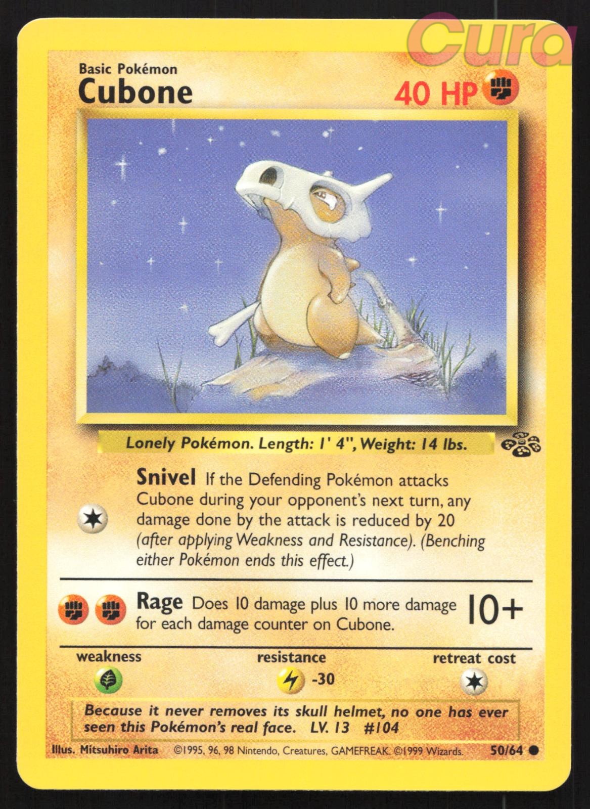 50/64 Cubone Unlimited - Common - Jungle LP