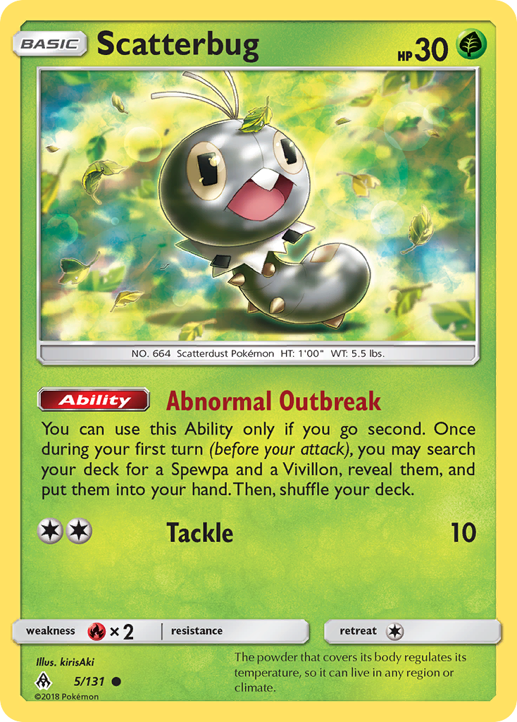 Scatterbug Map Printable 5/131 Scatterbug - Common - Forbidden Light – CuraCards