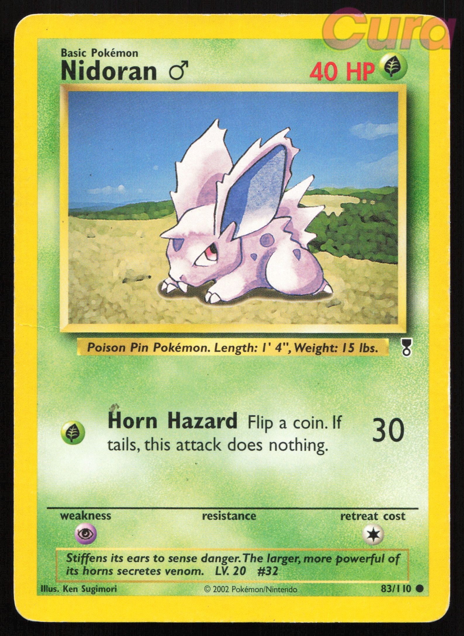 83 Nidoran M - Common - Legendary Collection HP