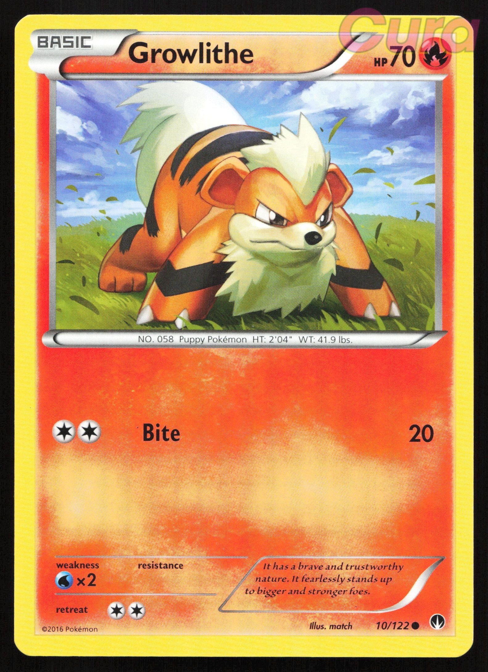 10 Growlithe - Common - BREAKpoint LP