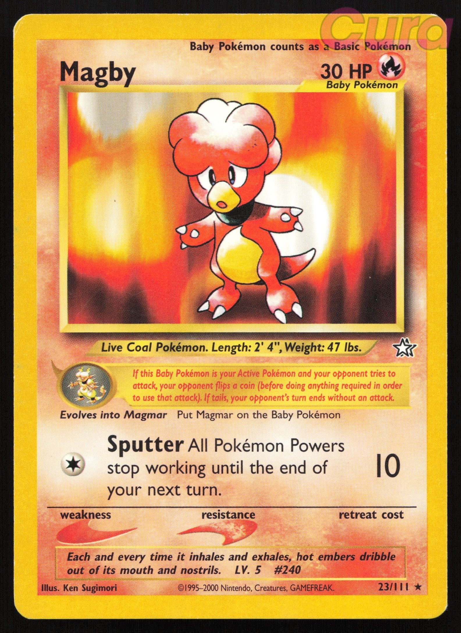 23 Magby - Rare - Neo Genesis MP