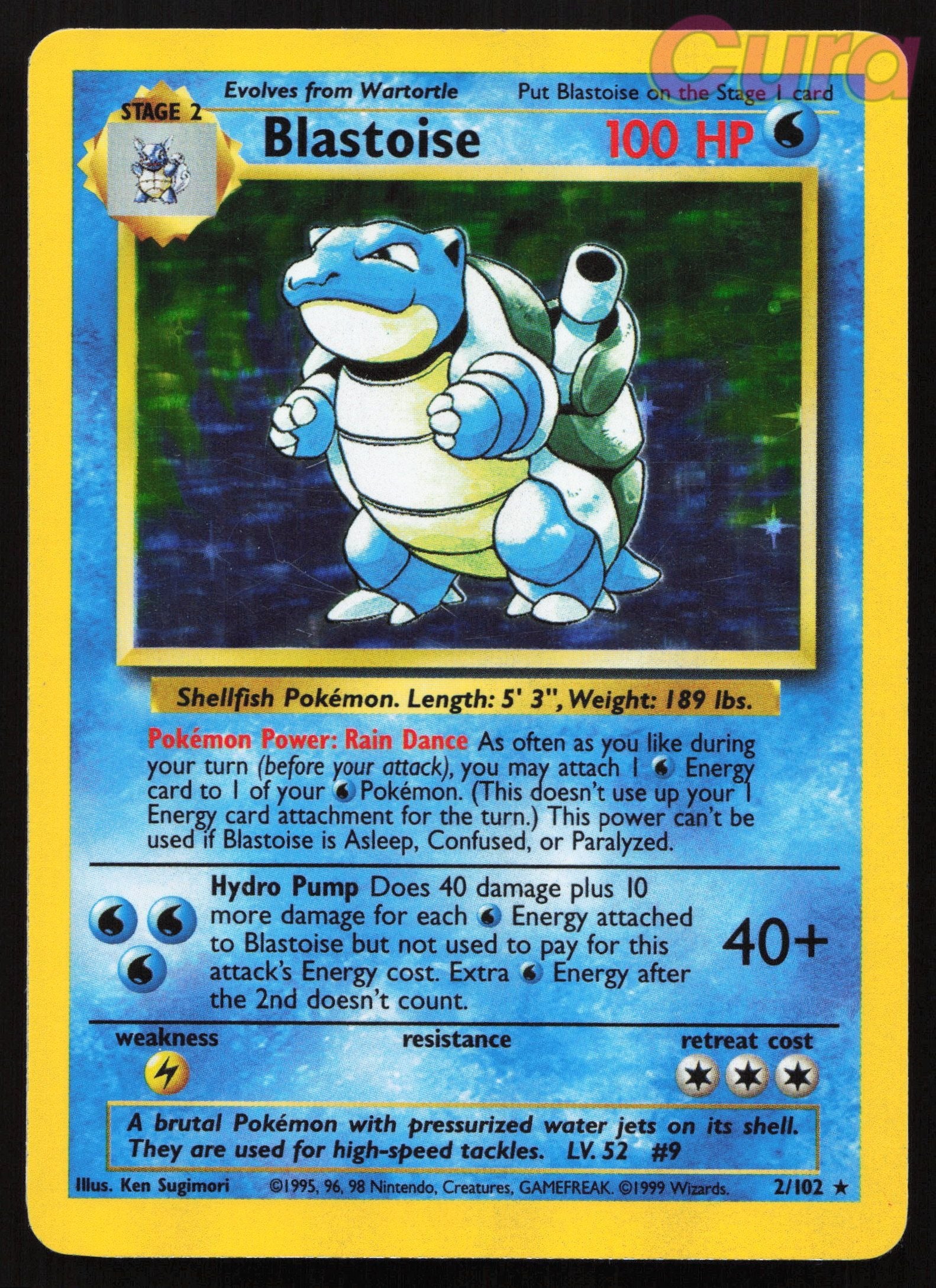 2 Blastoise - Rare - Base Set MP