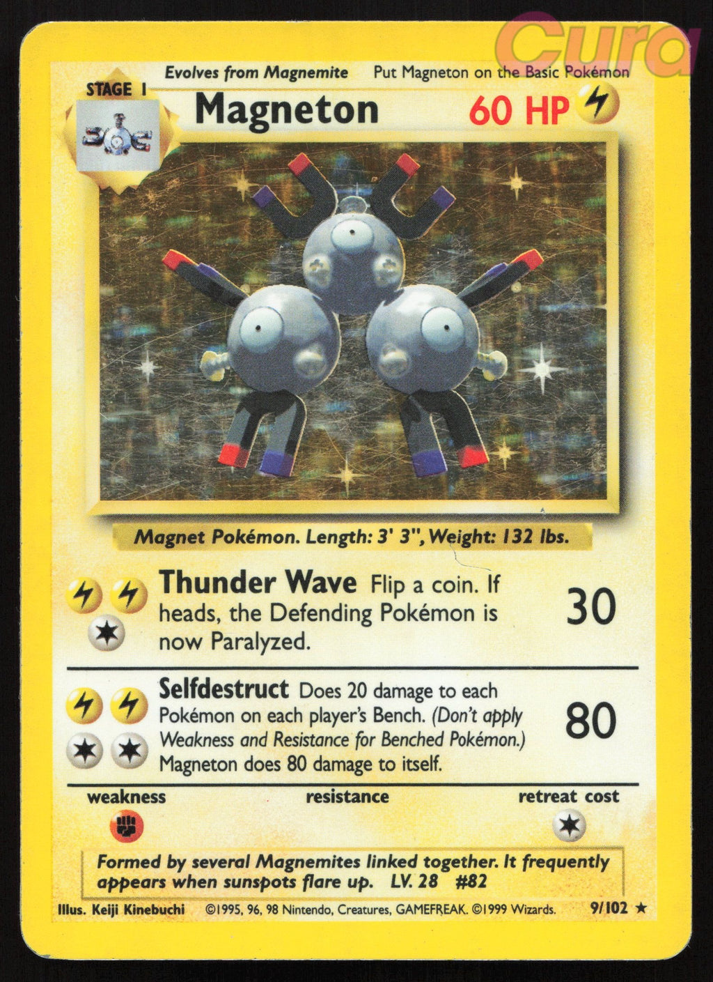9 Magneton - Rare - Base Set HP