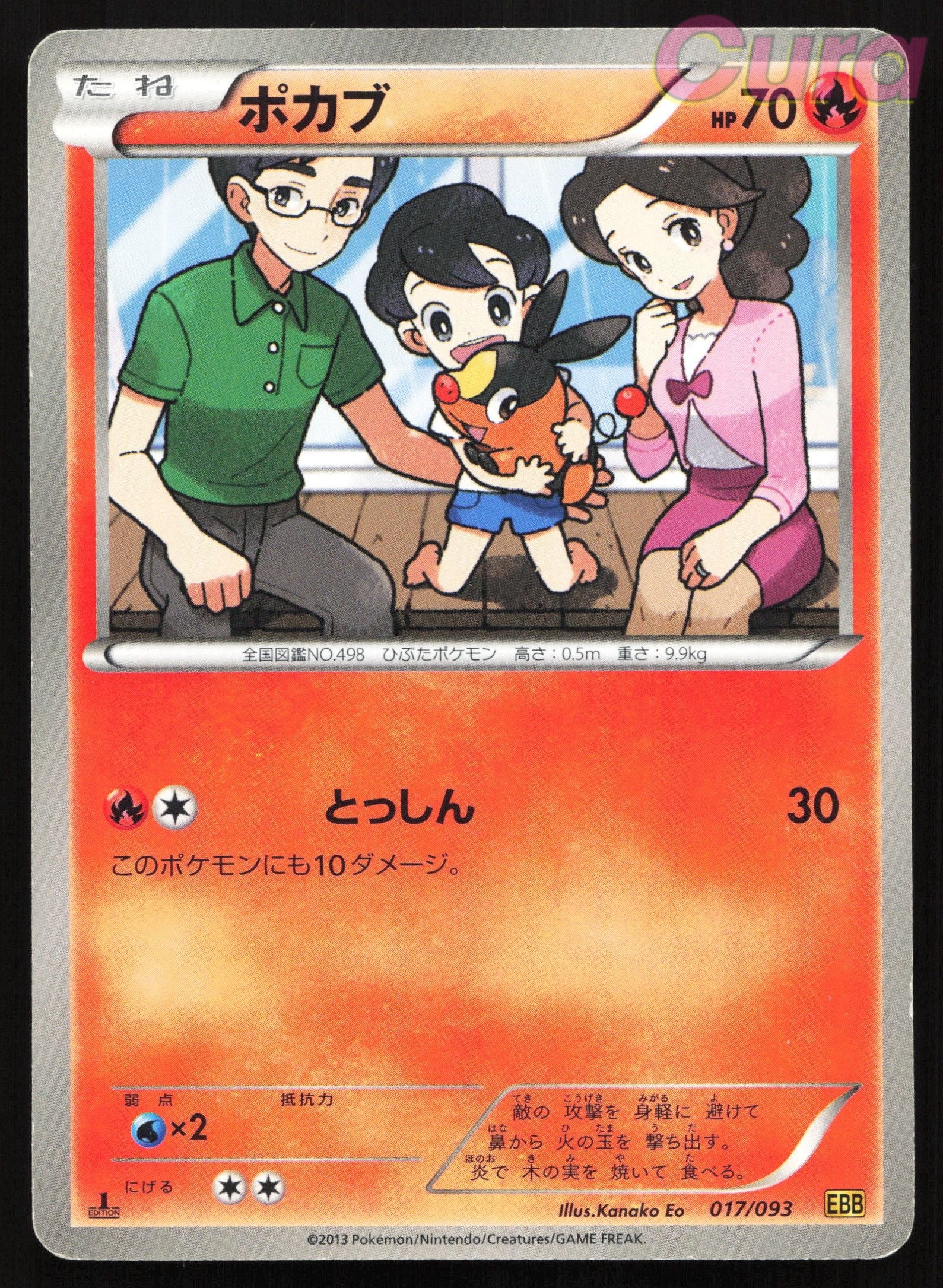 017 Tepig - - EX Battle Boost Japanese LP