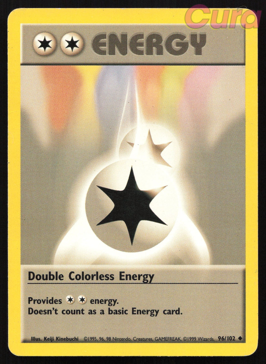 96 Double Colorless Energy - Uncommon - Base Set HP Creases