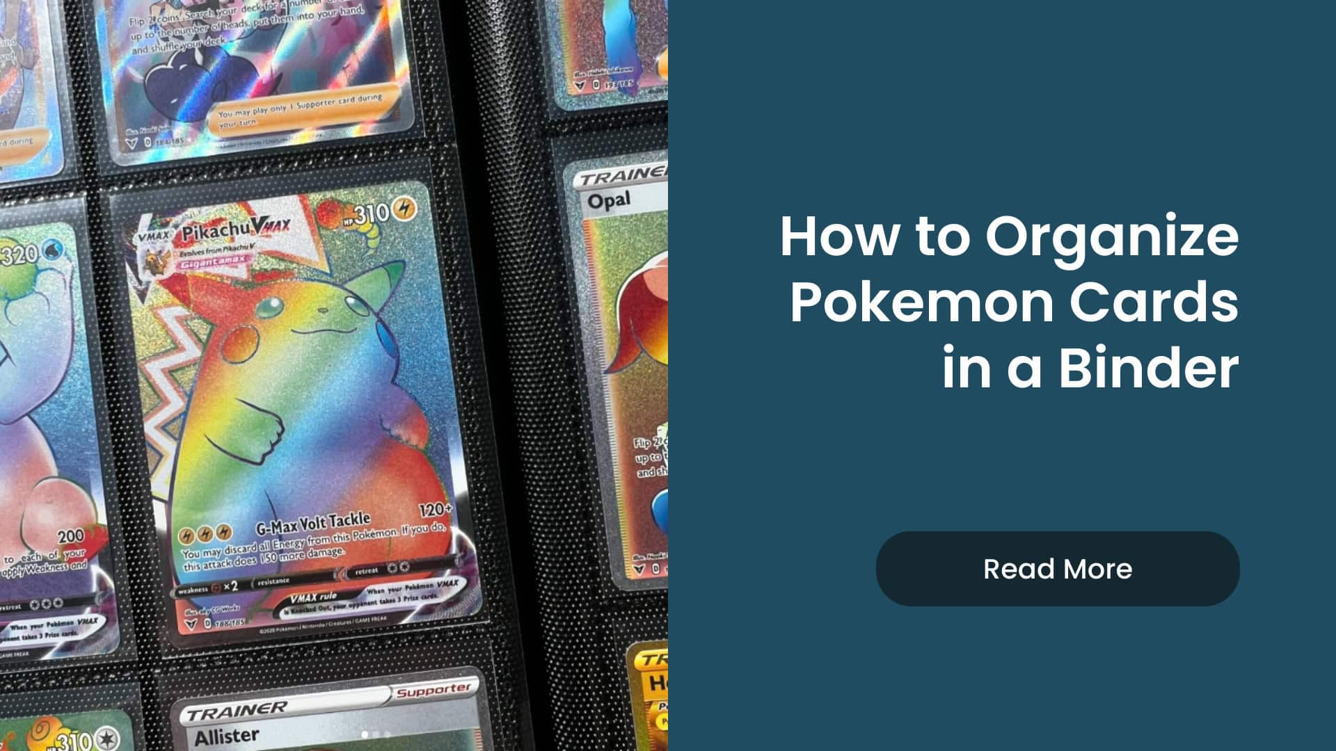 How to Organize Pokemon Cards in a Binder Banner